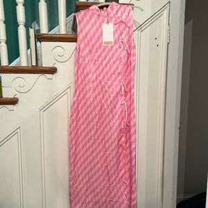 Kitri Studio brand new with tags Virginia Pink Wavy Midi dress